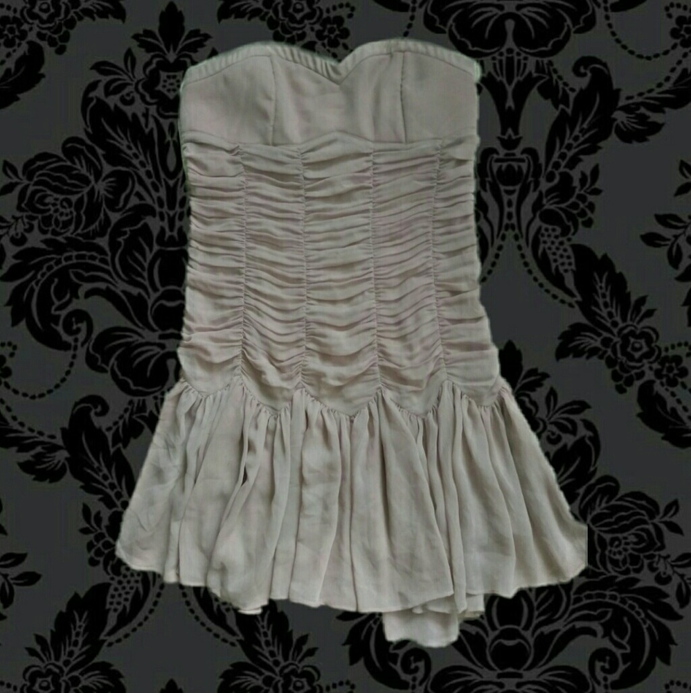 SOLD Blush Strapless Mini Dress